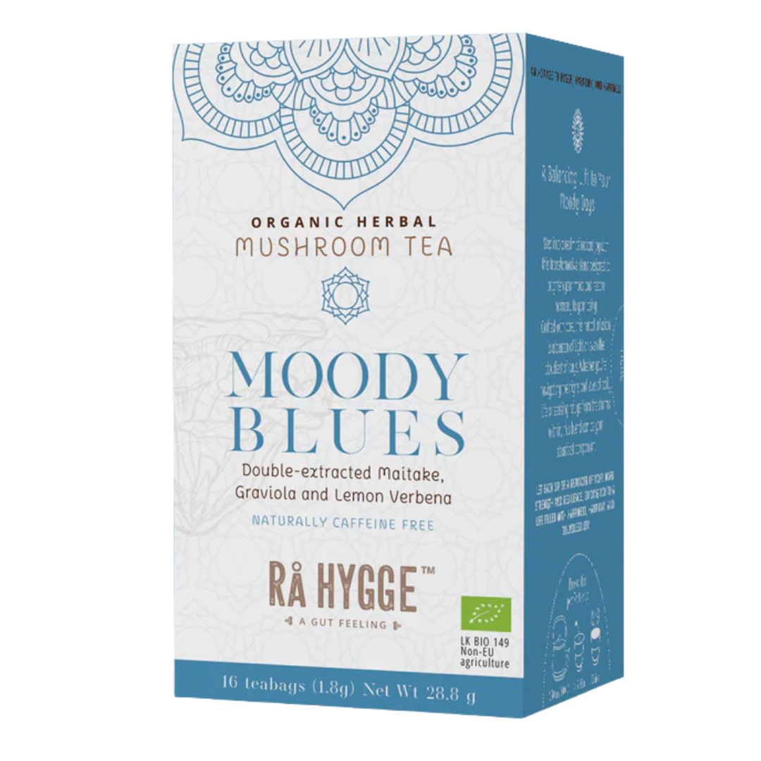Rå Hygge 忧郁蓝调 - 舞茸提取物草本茶 16茶包｜Rå Hygge Moody Blues - Maitake Sieniuutejauhe Yrttitee 16 teepussia