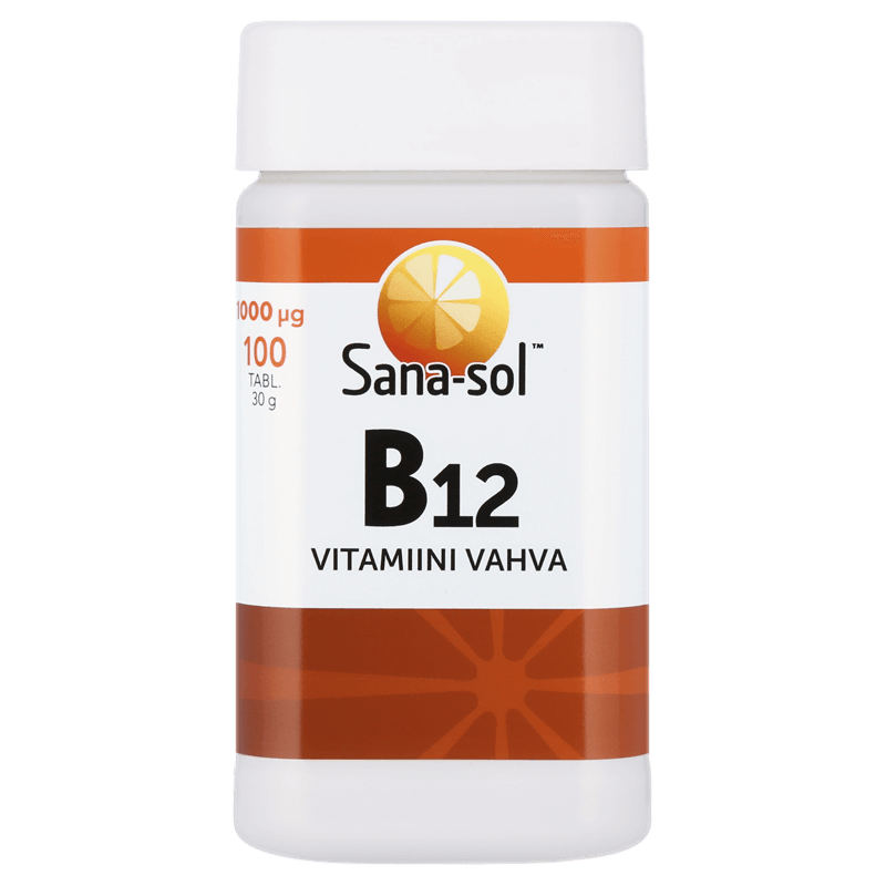 Sana-sol 强效维生素B12 1000 µg｜Sana-sol B12-vitamiini vahva 1000 µg