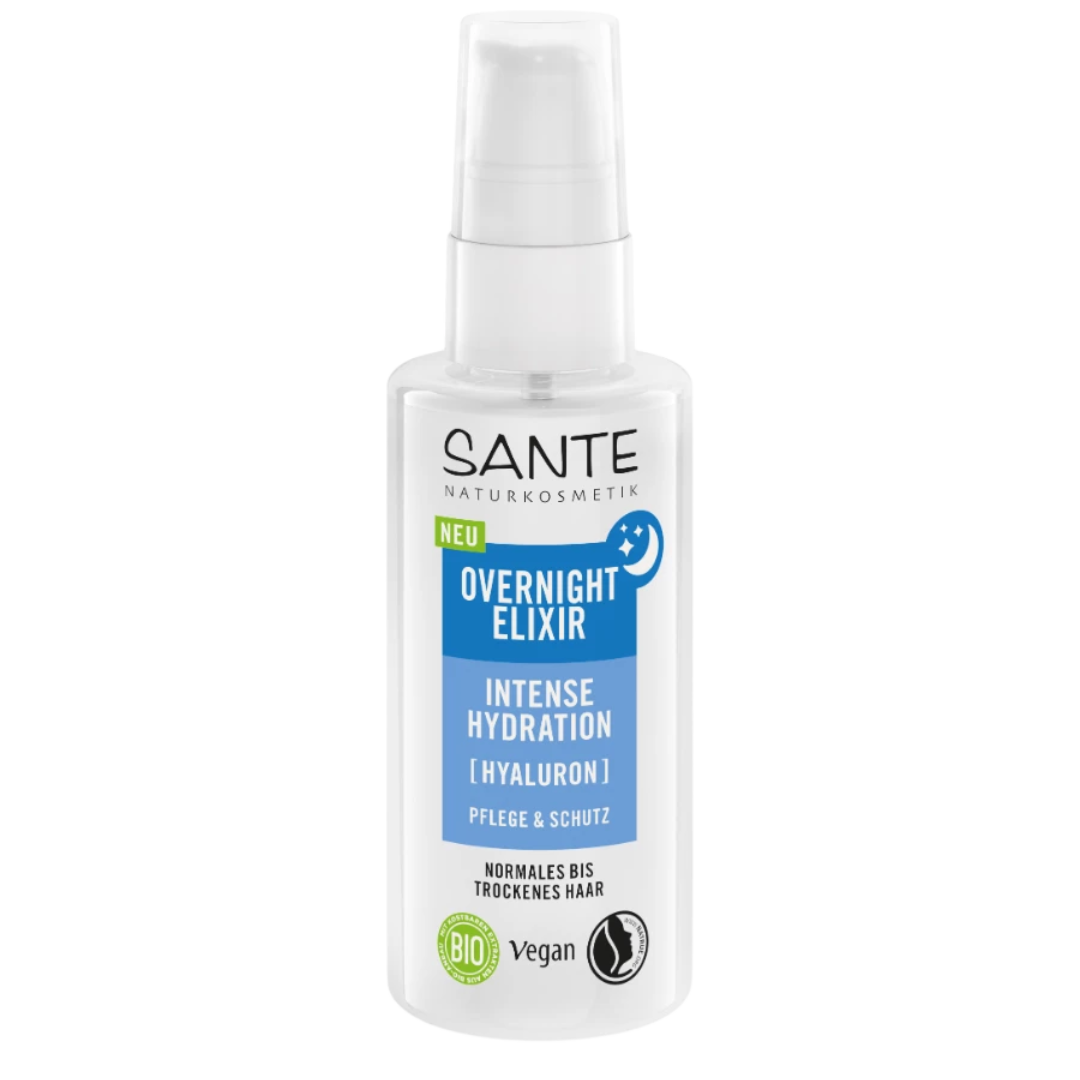 桑特强效夜间修护精华 - 免洗护发素 75 ml｜Sante Intense Hydration Overnight Elixir - Hiuksiin jätettävä hoitoaine 75 ml