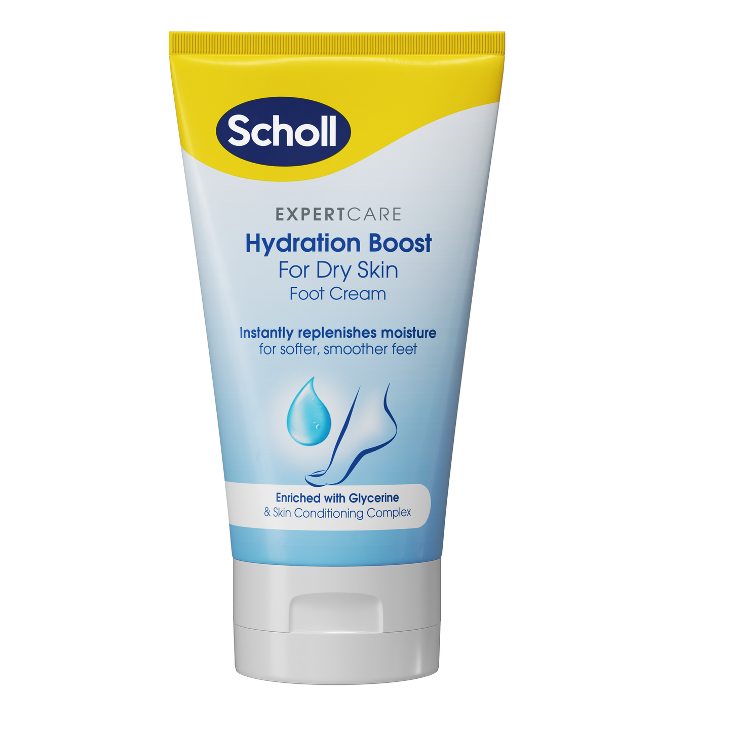 Scholl 水润提升足霜 - 足霜 150 ml｜Scholl Hydration Boost Foot Cream - Jalkavoide 150 ml