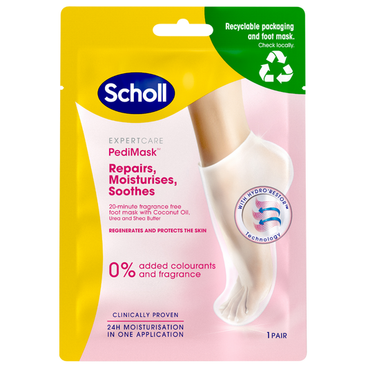Scholl PediMask 无香足膜｜Scholl PediMask hajusteeton - Jalkanaamio
