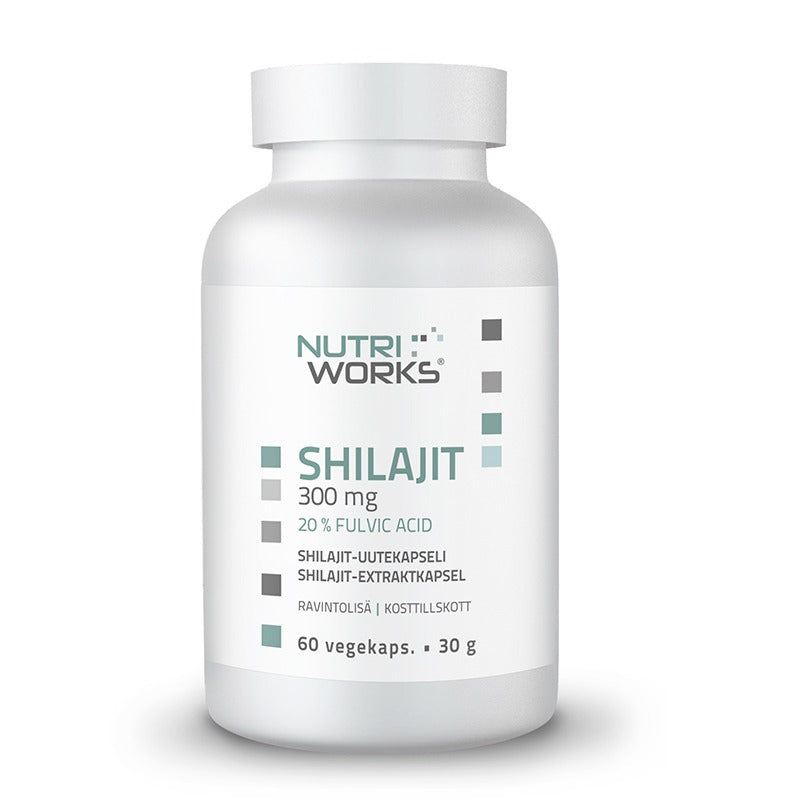 Nutri Works 喜来芝 300毫克 60粒｜Nutri Works Shilajit 300 mg 60 kaps.