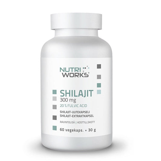 Nutri Works 喜来芝 300毫克 60粒｜Nutri Works Shilajit 300 mg 60 kaps.