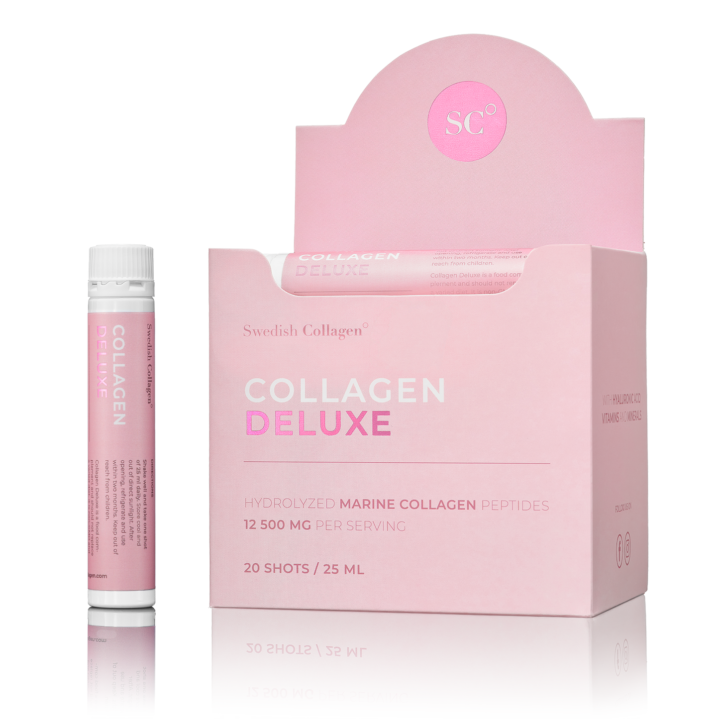 Swedish Collagen Deluxe Kollageeni Shot 20 x 25 ml｜Swedish Collagen 豪华胶原蛋白注射液 20 x 25 ml