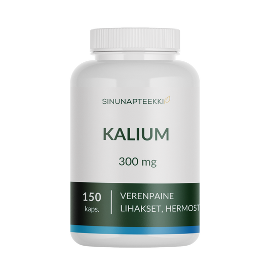 Sinunapteekin 钾 300毫克 150粒｜Sinunapteekin Kalium 300 mg 150 kaps.
