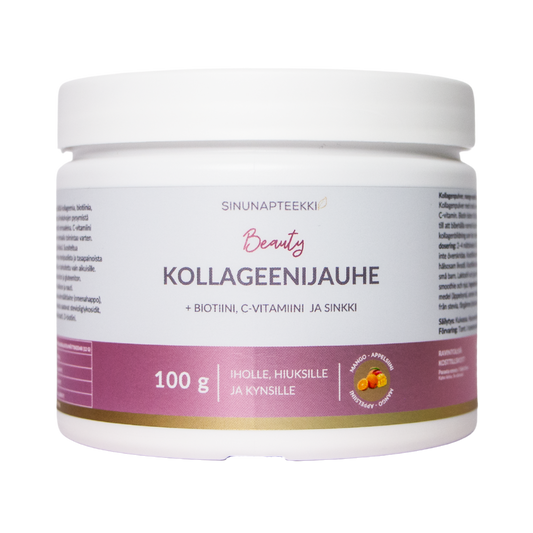 Sinunapteekin Beauty 胶原蛋白粉 芒果橙味 100 g｜Sinunapteekin Beauty Kollageenijauhe Mango-Appelsiini 100 g