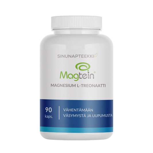 Sinunapteekin Magtein 镁 L-苏糖酸 90粒｜Sinunapteekin Magtein Magnesium L-Treonaatti 90 kaps.