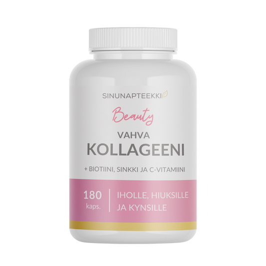 Sinunapteekin Beauty 强效胶原蛋白 180粒｜Sinunapteekin Beauty Vahva Kollageeni 180 kaps.
