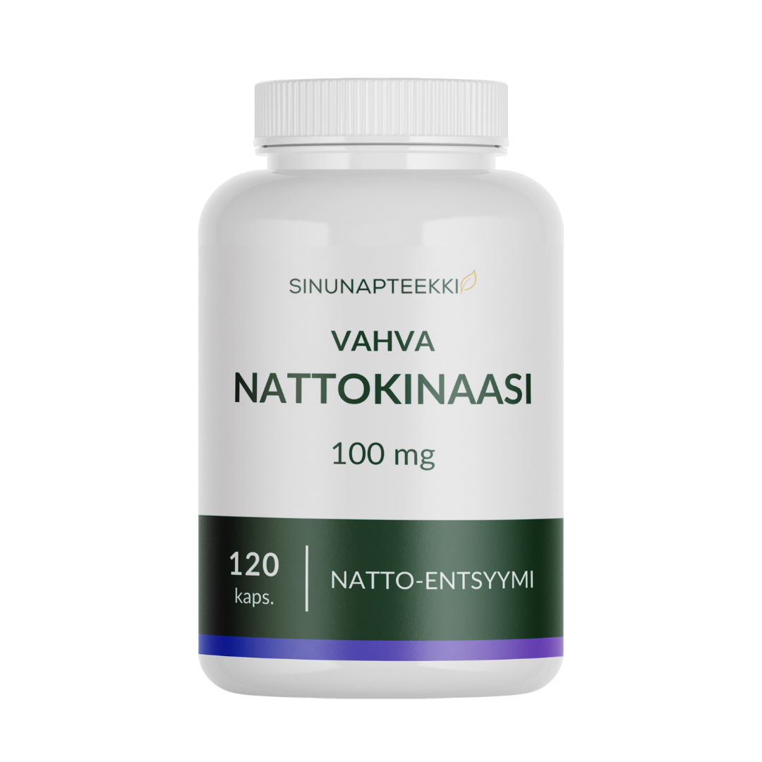 你的药房 强效纳豆激酶 100毫克 120粒胶囊 - 断货｜Sinunapteekin Vahva Nattokinaasi 100 mg 120 kaps. - Toimituskatkos