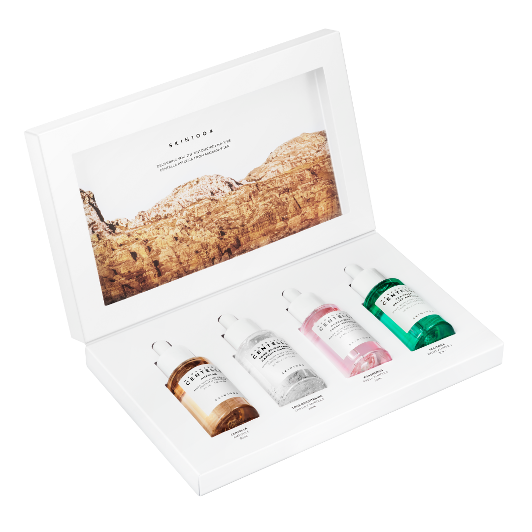 SKIN1004 Madagascar Centella Ampoule Kit - Lahjapakkaus - poistuu｜SKIN1004 马达加斯加积雪草安瓶套装 - 礼盒装 - 清仓