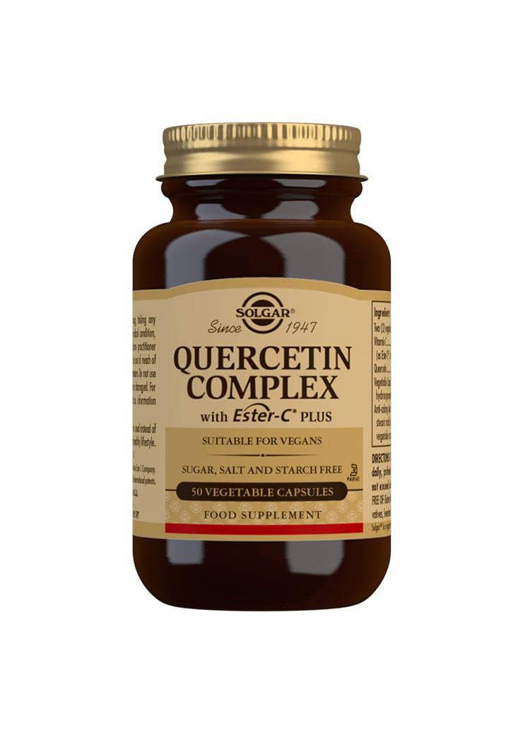 Solgar Quercetin Complex With Ester-C Plus - Kversetiini Complex 50 kaps.｜Solgar 槲皮素复合物与 Ester-C Plus - 槲皮素复合物 50 粒。