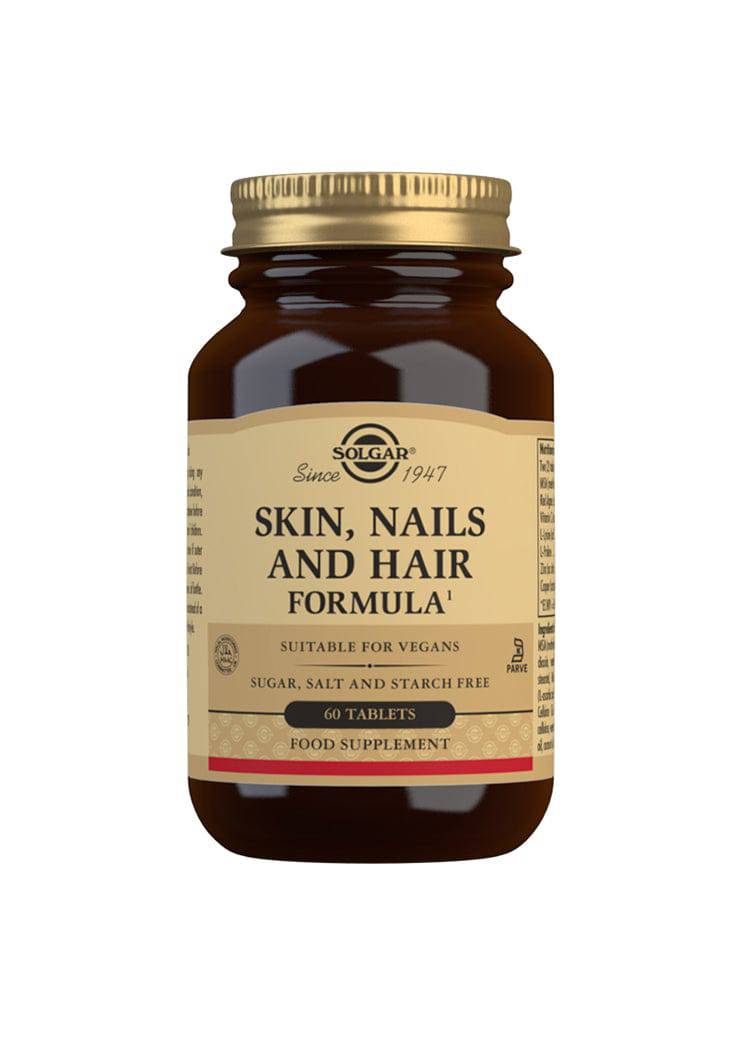 Solgar Skin, Nails and Hair Formula 60 tabl.｜Solgar 皮肤、指甲和头发配方 60 片。