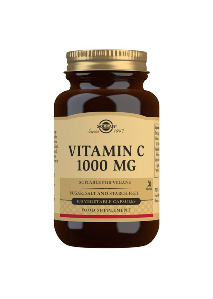 Solgar Vitamin C 1000 mg 100 kaps.｜Solgar 维生素 C 1000 毫克 100 粒。