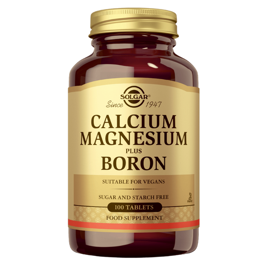 Solgar钙镁+硼 100片｜Solgar Calcium Magnesium + Boron  - Kalsium, Magnesium + Boori 100 tabl.