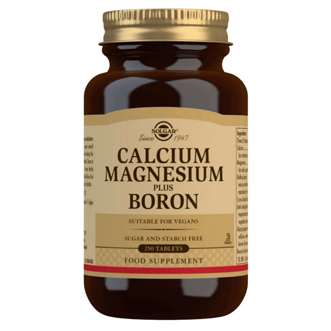 Solgar钙镁+硼 250片｜Solgar Calcium Magnesium + Boron - Kalsium Magnesium + Boori 250 tabl.
