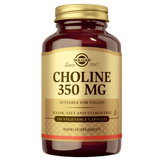 Solgar胆碱350毫克 100粒｜Solgar Choline 350 mg - Koliini 100 kaps.