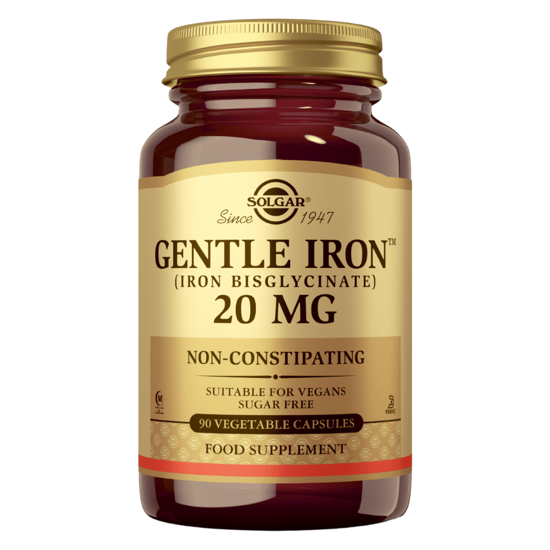Solgar 温和铁 20毫克 - 铁制剂 90粒胶囊｜Solgar Gentle Iron 20 mg - Rautavalmiste 90 kaps.