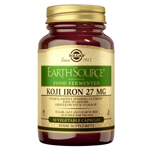 Solgar Earth Source 发酵米曲铁 - 铁制剂 30粒植物胶囊 - 停产