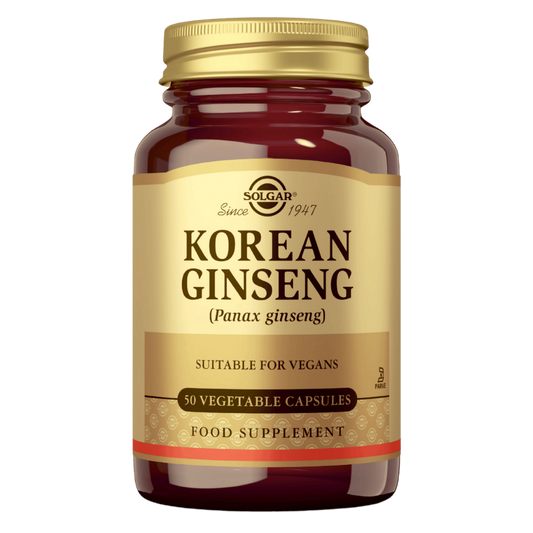 Solgar 高丽参 - 人参根提取物 50 kaps｜Solgar Korean Ginseng - Ginsengjuuriuute 50 kaps