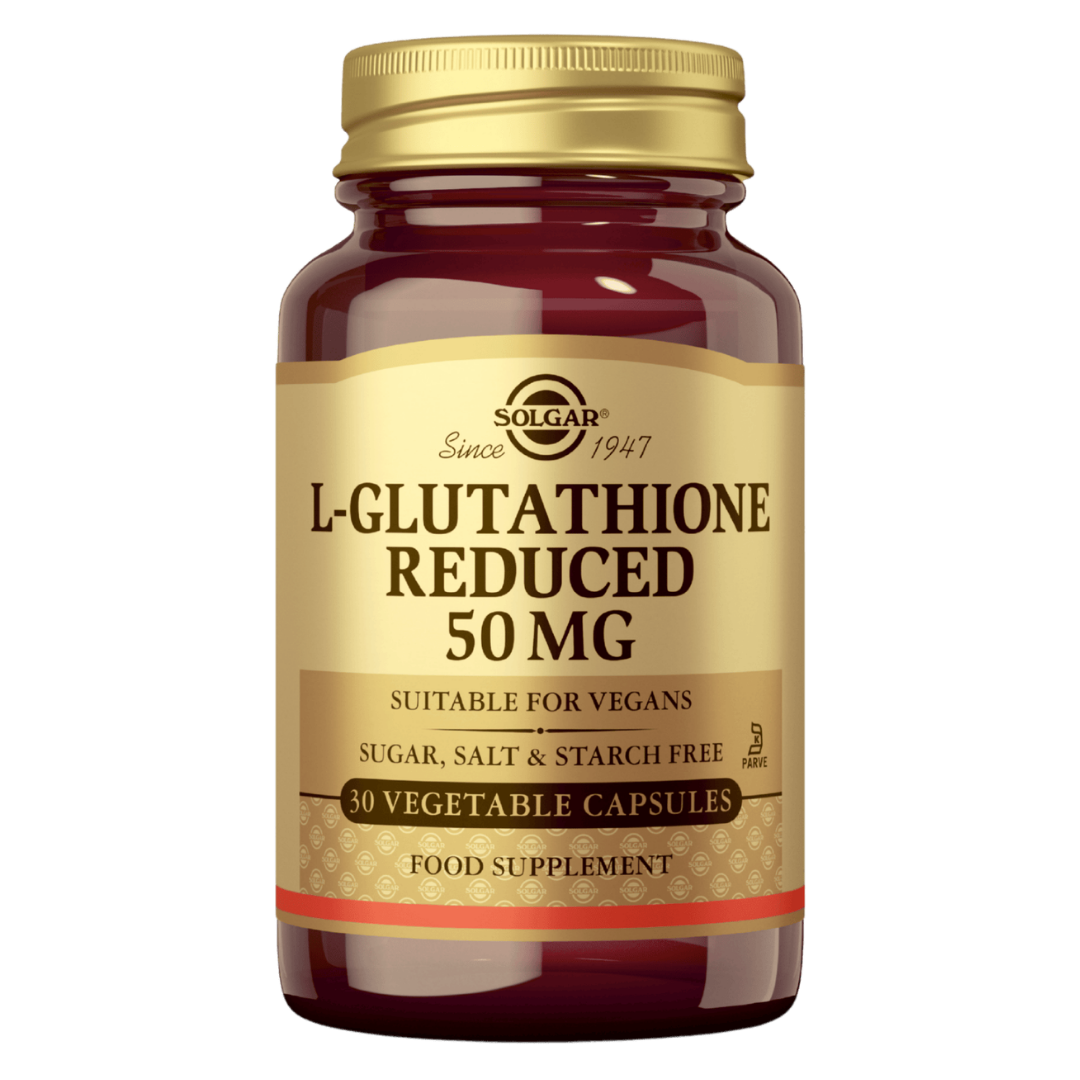 Solgar 还原型L-谷胱甘肽 - L-谷胱甘肽 50毫克 30粒｜Solgar L-Glutathione Reduced - L-Glutationi 50 mg 30 kaps.
