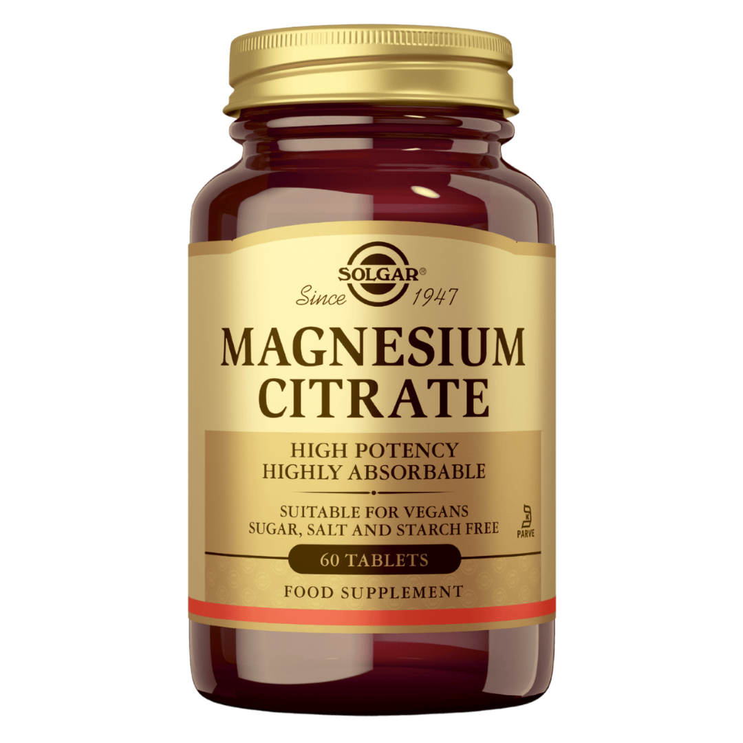 Solgar 柠檬酸镁 - 柠檬酸镁 60片｜Solgar Magnesium Citrate - Magnesiumsitraatti 60 tabl.