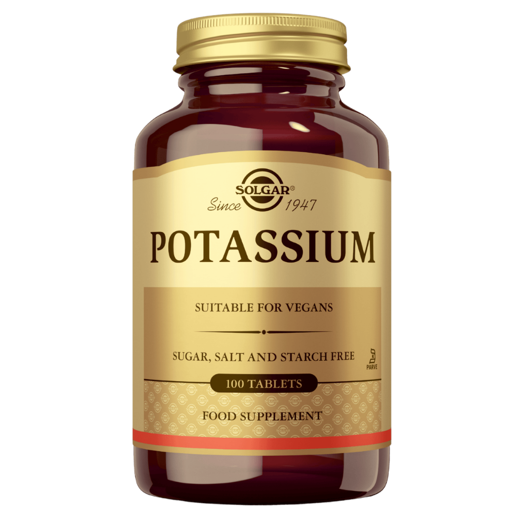 Solgar 钾 - 矿物质补充剂 - 100片｜Solgar Potassium - Kalium - Kivennäisainevalmiste - 100 tabl.