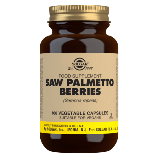 索尔加锯棕榈浆果 - 100粒｜Solgar Saw Palmetto Berries - Sahapalmu 100 kaps.