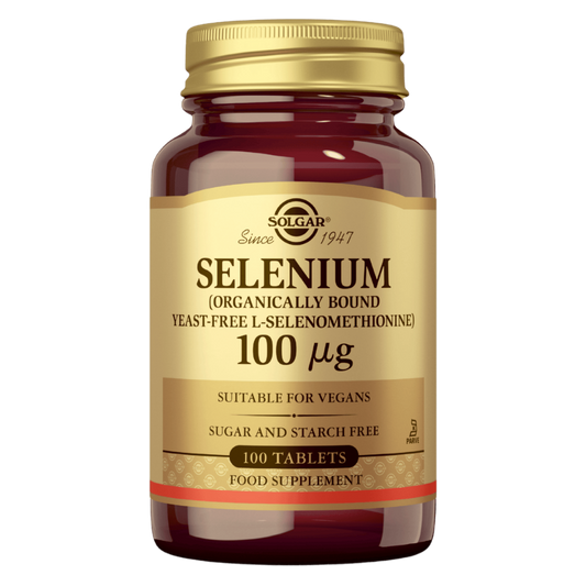 Solgar 硒 100微克 - 硒 100片｜Solgar Selenium 100 µg - Seleeni 100 tabl.