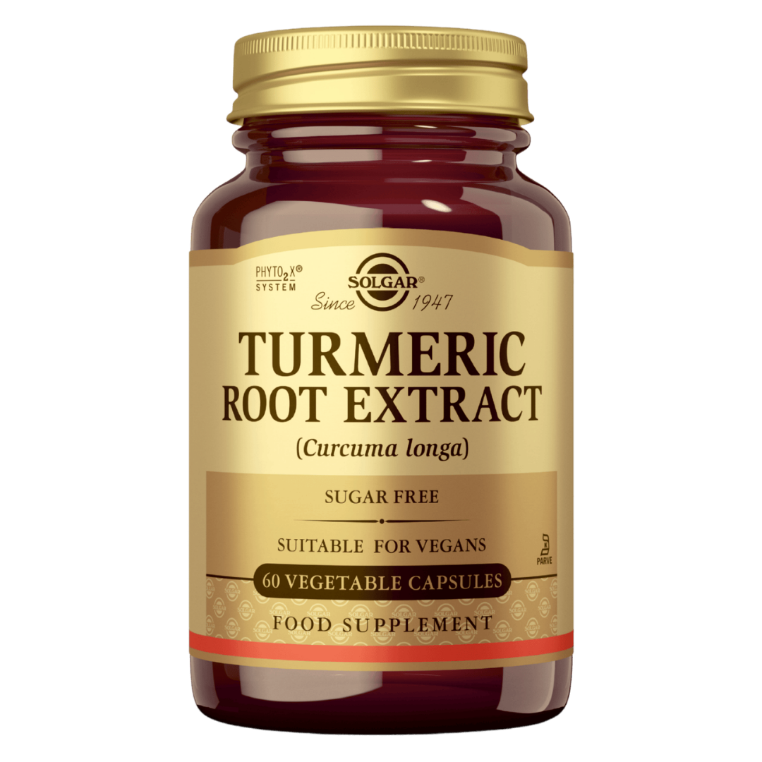 Solgar 姜黄根提取物 - 姜黄素提取物 60粒｜Solgar Turmeric Root Extract - Kurkumiiniuute 60 kaps.