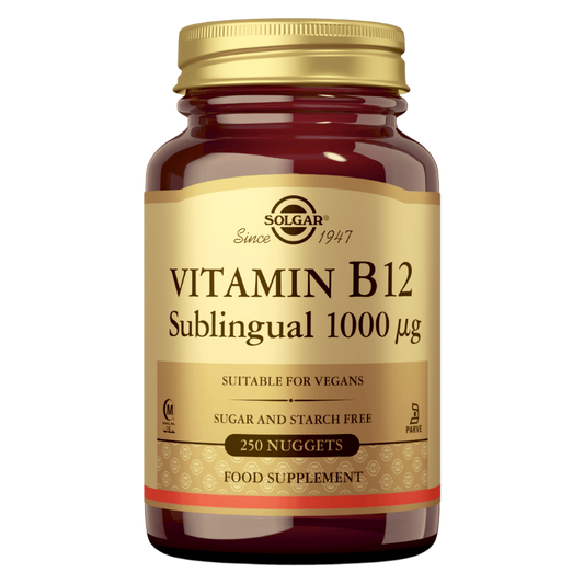 Solgar维生素B12 1000微克 - 维生素B12含片 250片