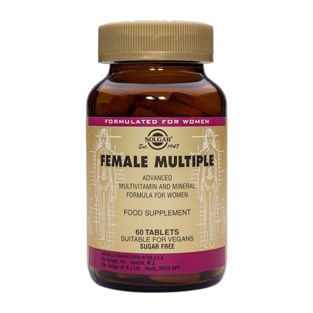 Solgar Female Multiple - Monivitamiini 60 tabl.｜Solgar 女性多重 - 多种维生素 60 片。