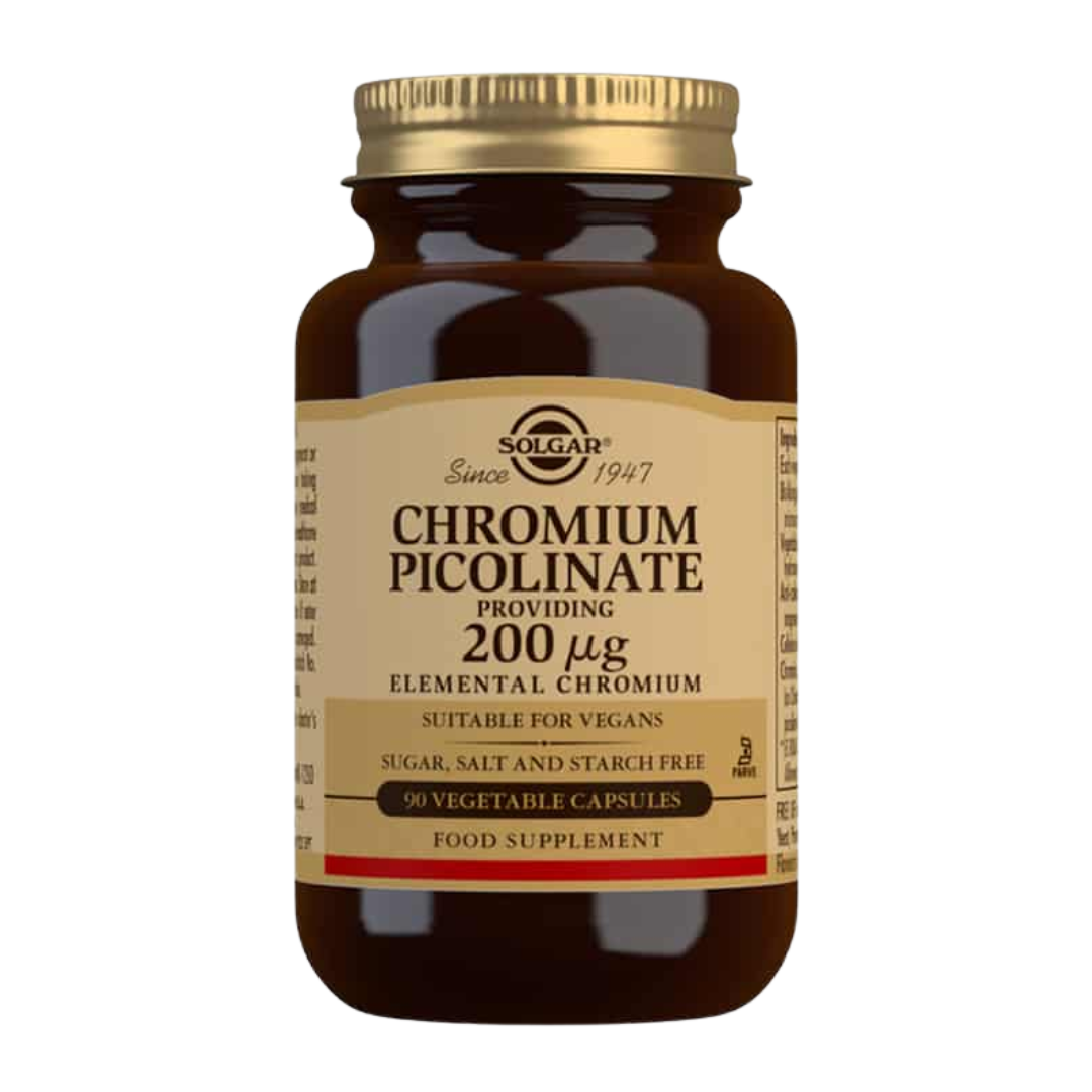 Solgar Chromium Picolinate 200 µg - Kromipikolinaatti 90 kaps.
