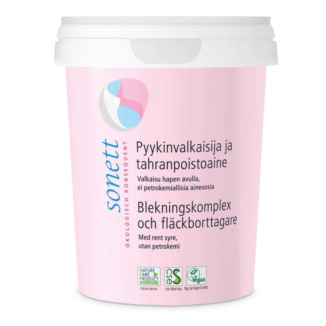 索奈特衣物漂白去渍剂 - 纯素 450 g｜Sonett Pyykinvalkaisija ja tahranpoistoaine - Vegaaninen 450 g