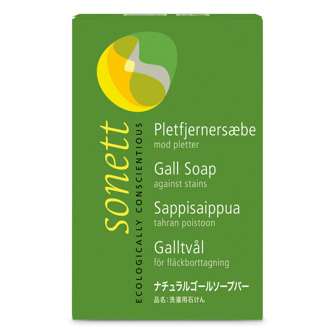 Sonett 胆汁皂块（去渍用） 100 g｜Sonett Sappisaippua PALA tahranpoistoon 100 g