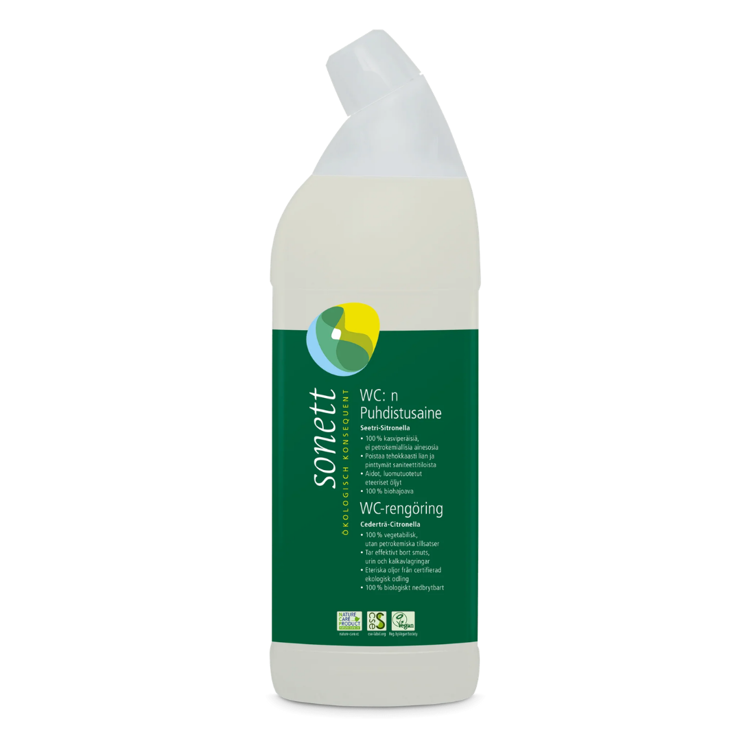 卫浴清洁剂，纯素 750 ml｜Sonett WC:n puhdistusaine, vegaaninen 750 ml