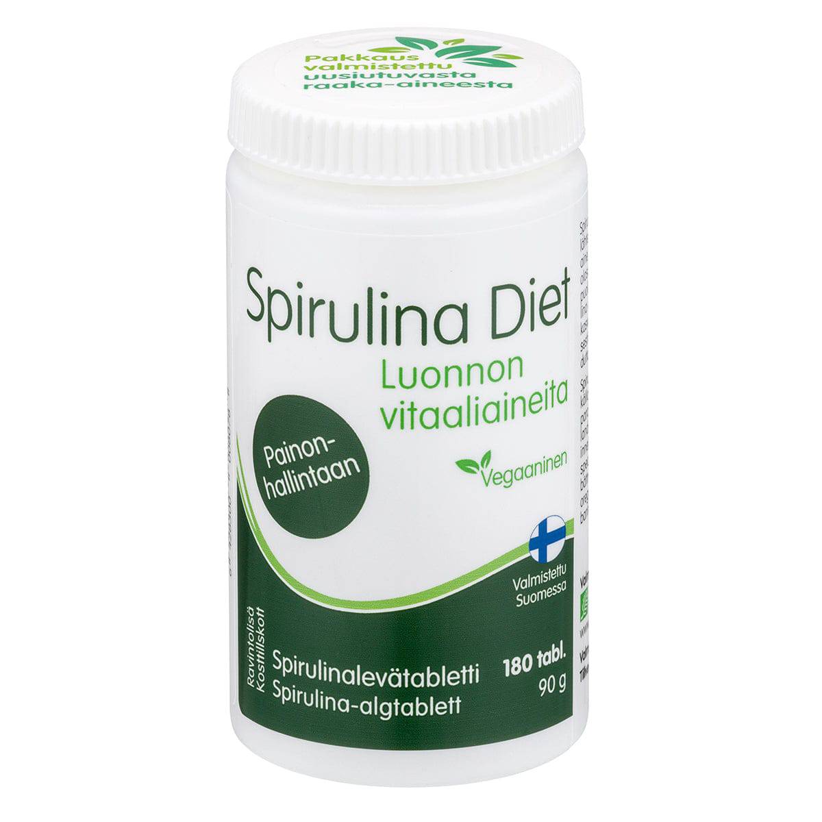 螺旋藻减肥 - 螺旋藻片 180片｜Spirulina Diet - Spirulinalevätabletti 180 tabl.