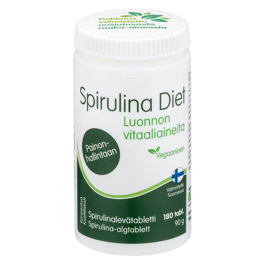 螺旋藻减肥 - 螺旋藻片 180片｜Spirulina Diet - Spirulinalevätabletti 180 tabl.