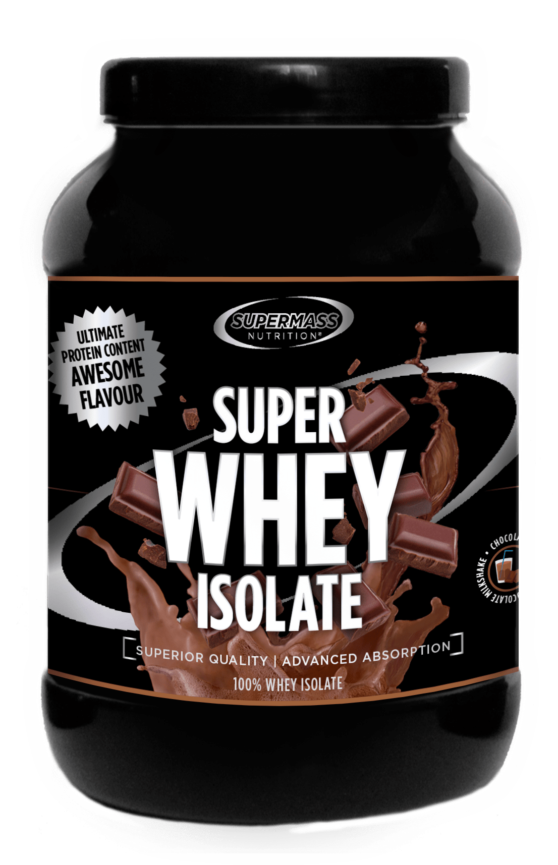 超级乳清分离蛋白 巧克力奶昔 1300 g｜Supermass SUPER WHEY ISOLATE Suklaapirtelö 1300 g
