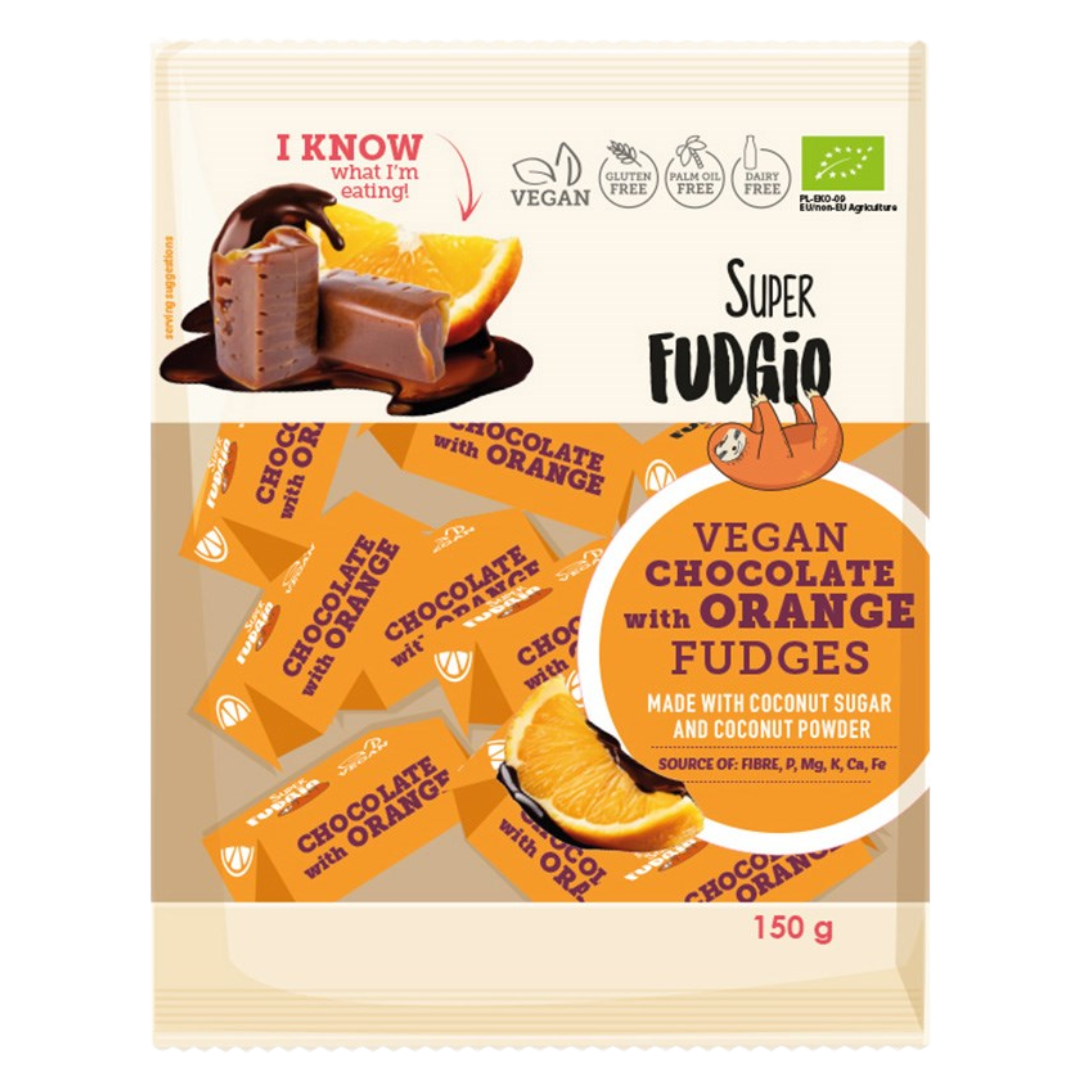 Super Fudgio 橙子巧克力太妃糖 150 g｜Super Fudgio Appelsiini-suklaatoffee 150 g