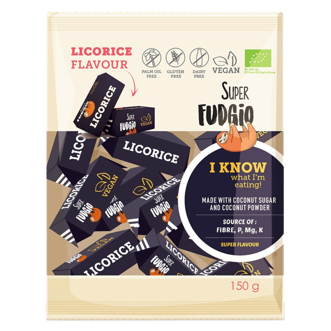 Super Fudgio 甘草太妃糖 150 g｜Super Fudgio Lakritsitoffee 150 g