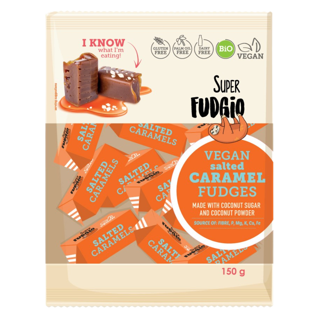 超级福吉奥咸焦糖太妃糖 150克 - 批次｜Super Fudgio Suolakaramellitoffee 150 g - erä