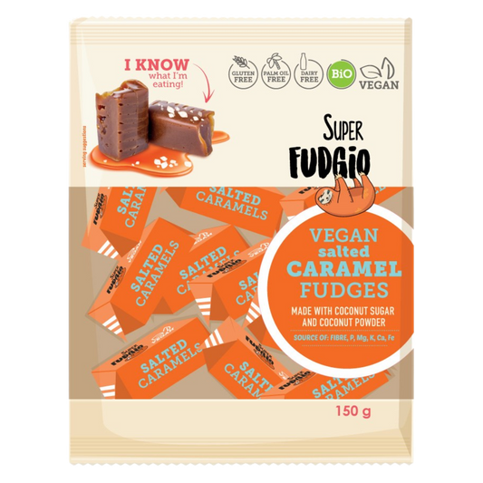 超级福吉奥咸焦糖太妃糖 150克 - 批次｜Super Fudgio Suolakaramellitoffee 150 g - erä