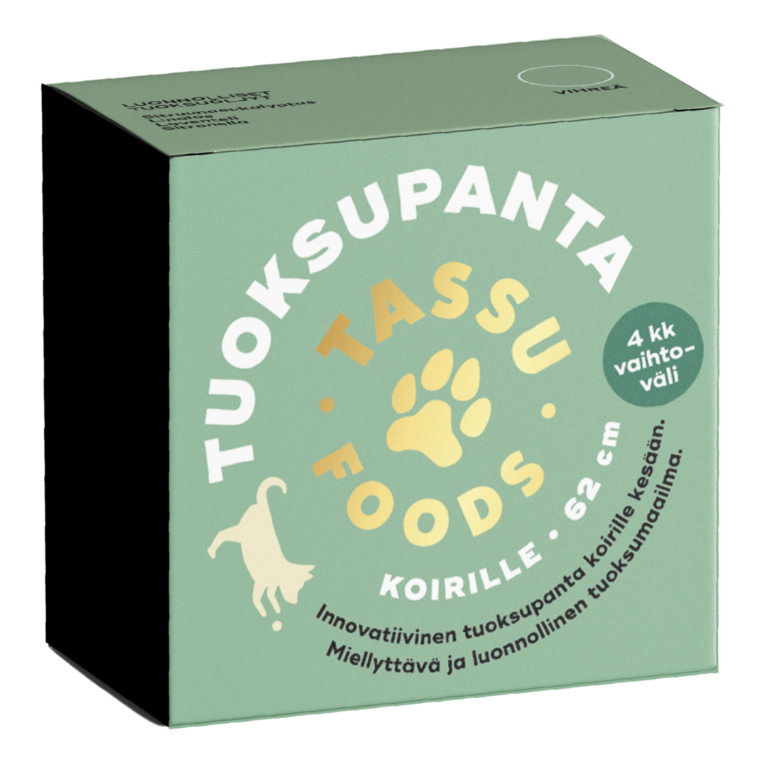 Tassu Foods 气味垫 62厘米 - 夏季款 - 有效期2026年10月 - 批次｜Tassu Foods Tuoksupanta 62 cm - Kesäkauteen - Päiväys 10/2026 - erä
