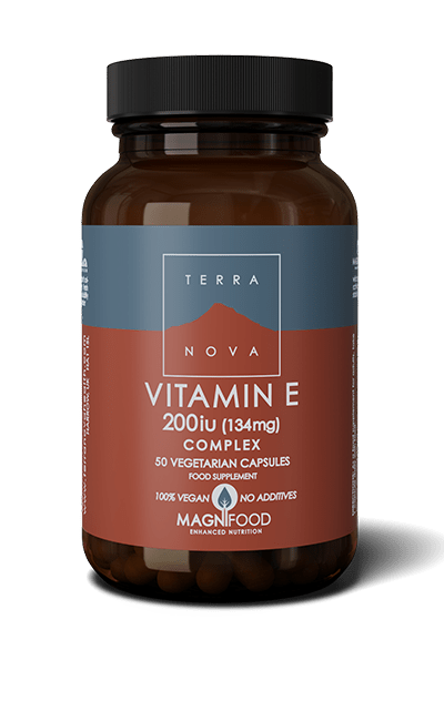 Terranova Vitamin E 134 mg - E-vitamiini 50 kaps.｜Terranova 维生素 E 134 毫克 - 维生素 E 50 粒。
