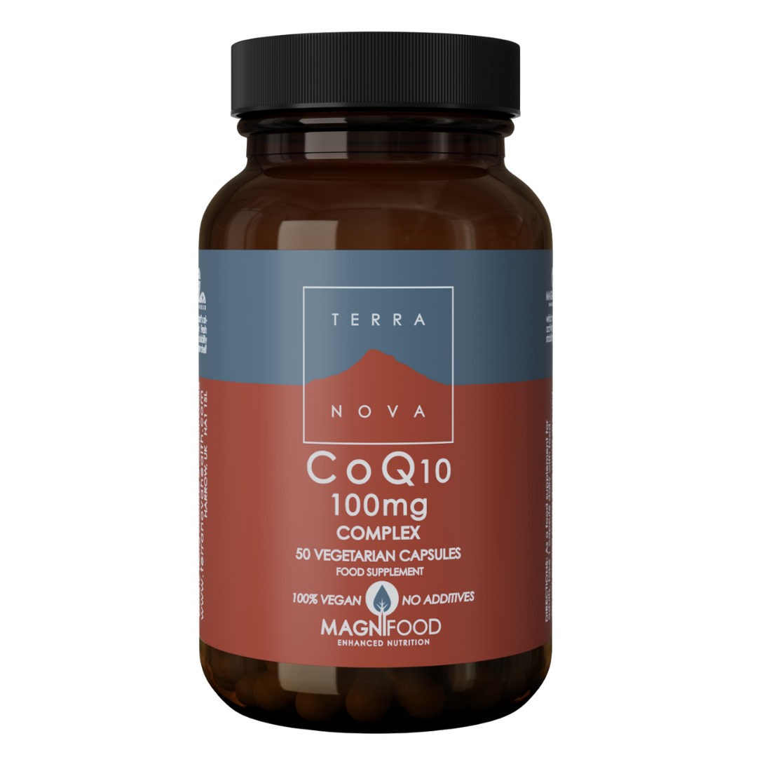 Terranova CoQ10 100毫克复合物 - 辅酶Q10植物制剂 50粒 - 停产｜Terranova CoQ10 100 mg complex - Ubikinoni-kasvivalmiste 50 kaps. - poistuu