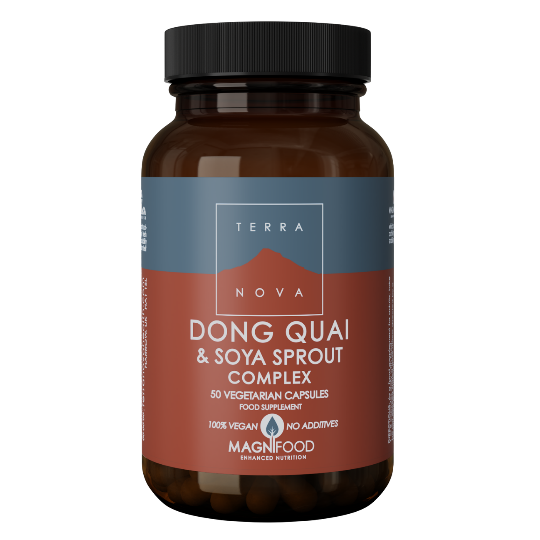 Terranova 当归与大豆芽复合物 - 当归与大豆芽 50粒｜Terranova Dong Quai & Soya Sprout Complex - Don Quai & ja Soijan Idut 50 kaps.