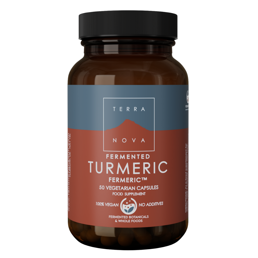 发酵姜黄胶囊｜Terranova Fermented Turmeric - Fermentoitu kurkuma 50 kaps.