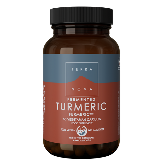 发酵姜黄胶囊｜Terranova Fermented Turmeric - Fermentoitu kurkuma 50 kaps.