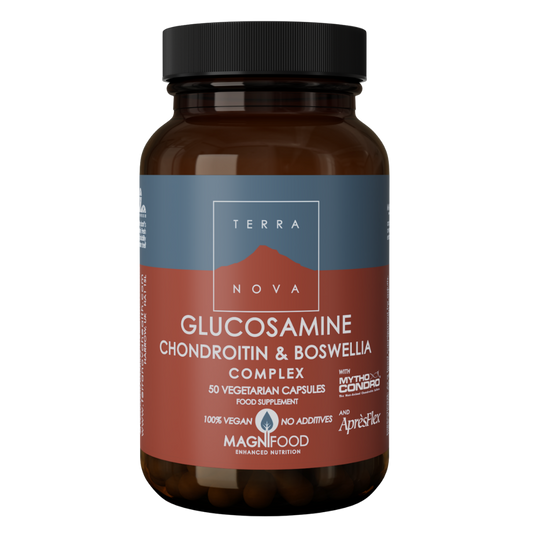 Terranova 葡萄糖胺 软骨素 乳香 复合物 50粒｜Terranova Glucosamine Chondroitin & Boswellia Complex 50 kaps.