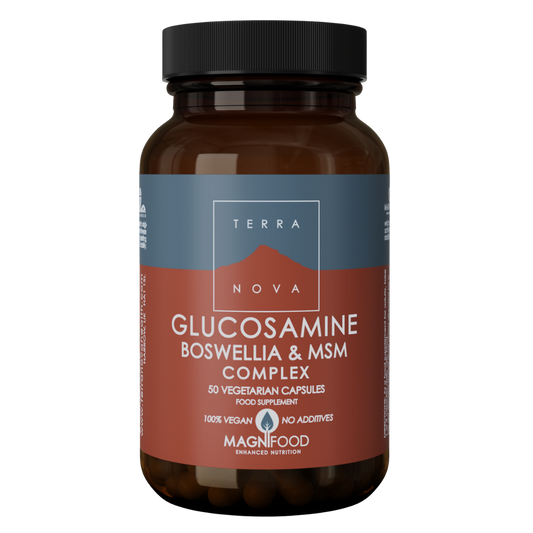 Terranova 葡萄糖胺 乳香 MSM 复合物 50粒｜Terranova Glucosamine Boswellia & MSM Complex 50 kaps.